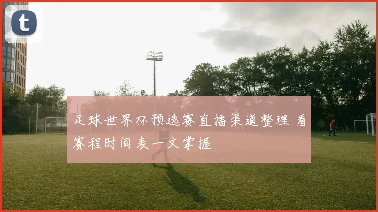 足球世界杯预选赛直播渠道整理 看赛程时间表一文掌握